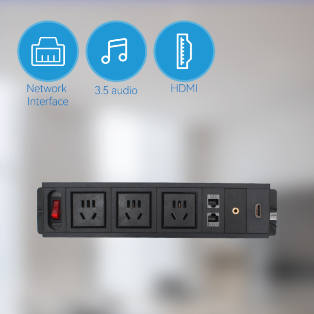 New Design Multimedia Retractable Power Strip Mould Mount On Cat6 10ft Led Strip Battery Powered