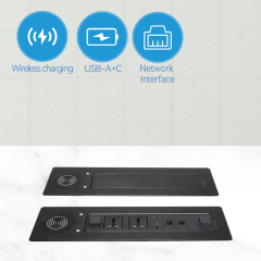 Smart Desktop Table 15w Wireless Outlet Universal Socket Cat6 RJ45 Charging