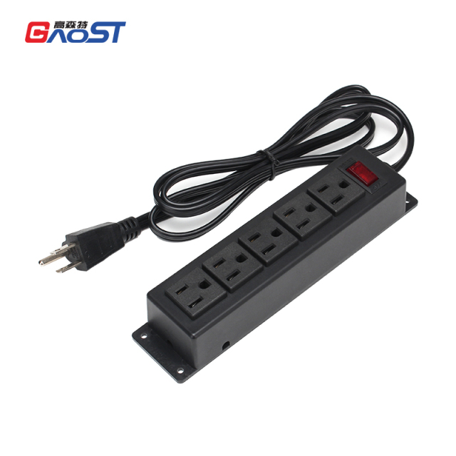 Conference US Recessed 6 Outlet Power Strip With USB Port 4 AC Outlets 2 USB Charging