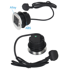 Furniture Office UK Phone PD20w USB-C Charger Black Power Grommet Socket For Office/Home