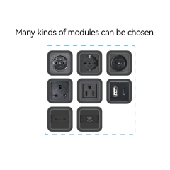 Furniture Office UK Phone PD20w USB-C Charger Black Power Grommet Socket For Office/Home