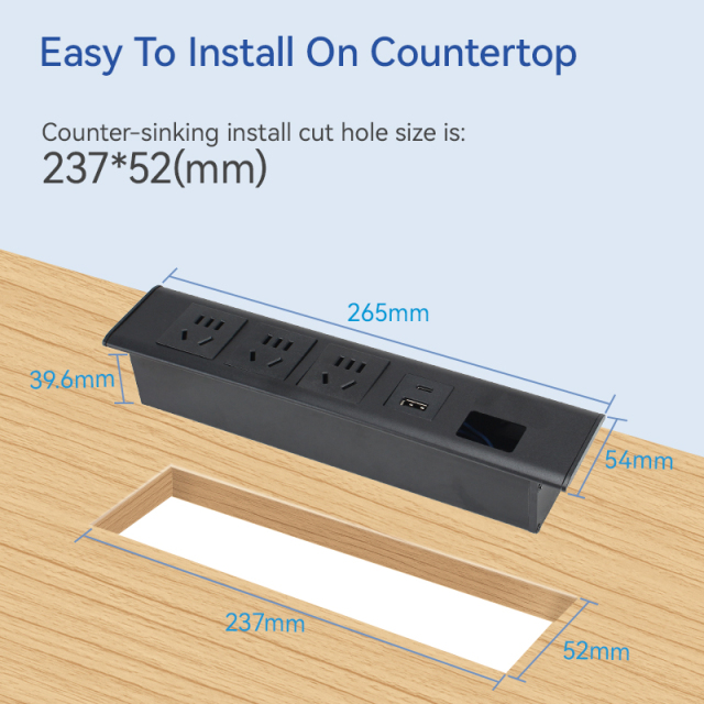 Conference Recessed Outlet Power Strip With USB Port At Plug Power Strip Surge Protector Power Strip
