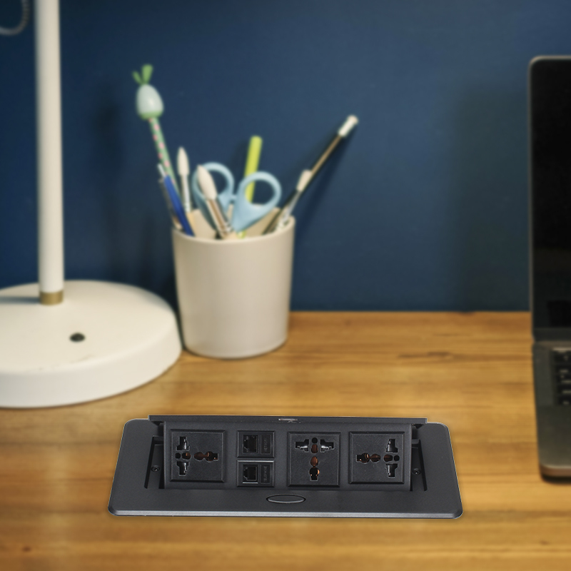 Pop Up Electrical Socket With Power Plug For Office Table Tabletop Socket Desktop Socket