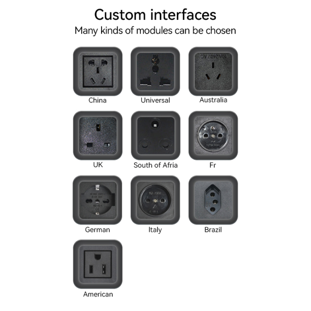 US 45W USB A+C Pop Up Socket Extension Socket For Countertop
