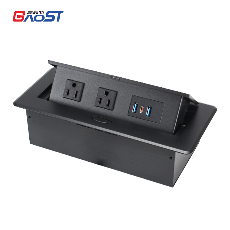 US 45W USB A+C Pop Up Socket Extension Socket For Countertop