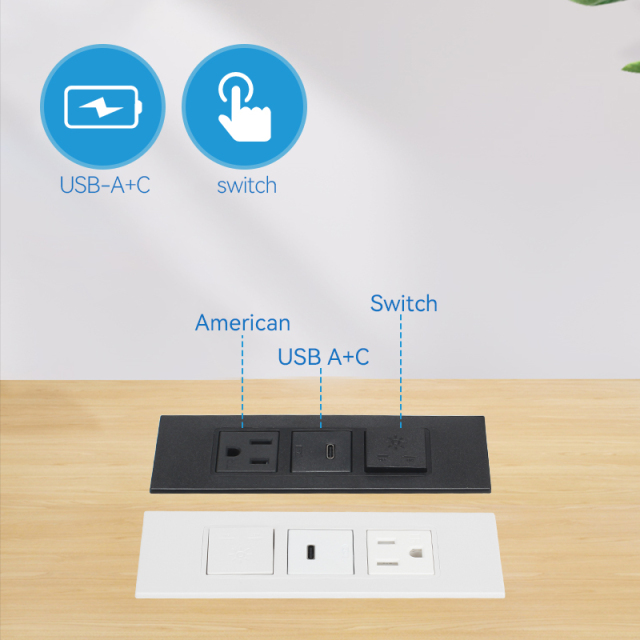US Led Strip Lights Battery Powered USB-C Power Strip With Switch