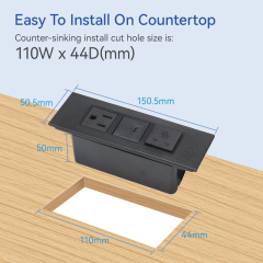US Led Strip Lights Battery Powered USB-C Power Strip With Switch