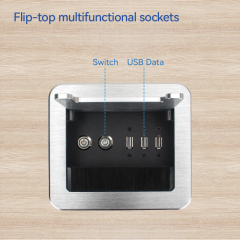 Media Hub Desktop Data Box Built In Power Socket With Weak Modules