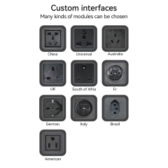 2 CAT6+2USB+VGA+HDMI Hidden Connection Box Desk Power Socket for Office Table/desktop pop up power socket