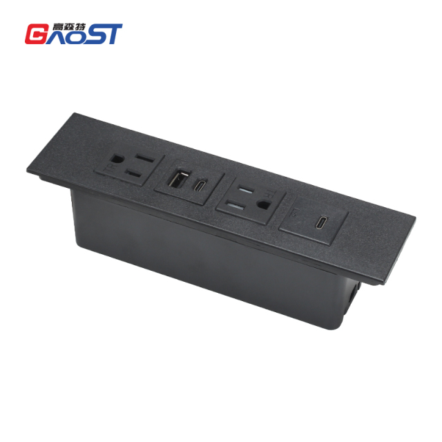 US Socket With 1 USB-A And 2 USB-C Charging For Family Furniture