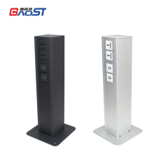 Universal Outlets Floor Tower Socket With USB Charging For Conference