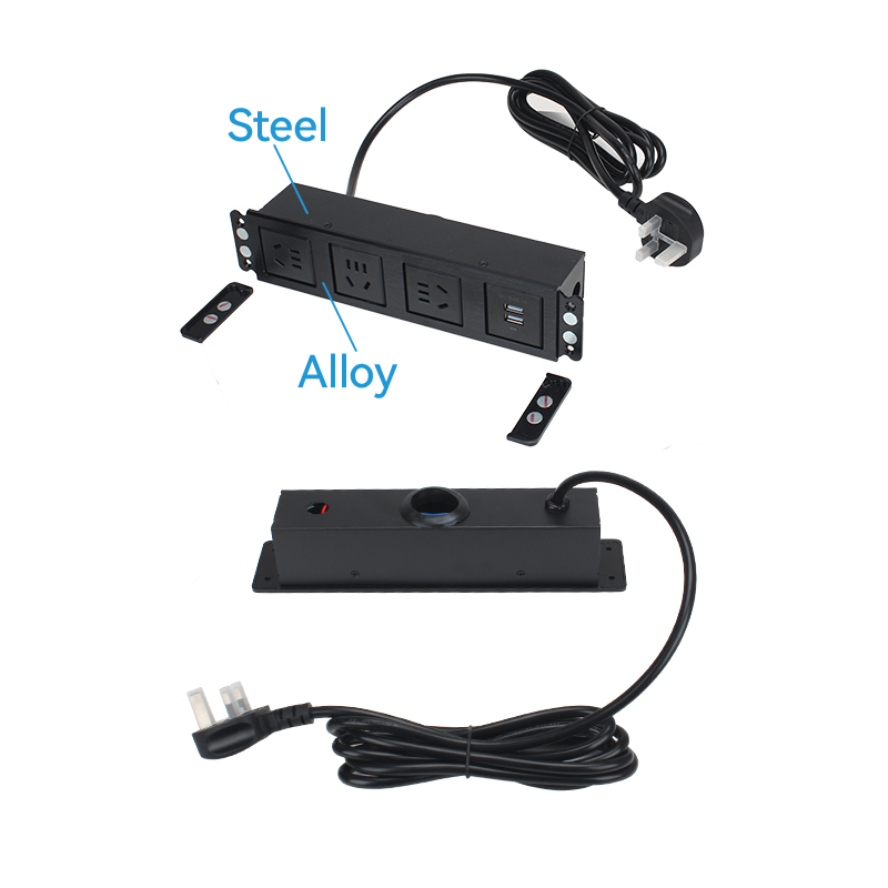 China Desktop Built In Socket With 2 USB Charging