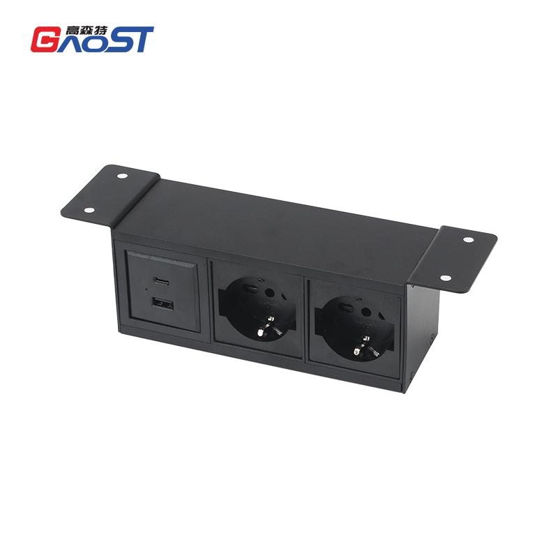 High Quality German Desk In Power Socket With USB-A/C