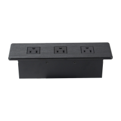High Quality Flushed Desktop Recessed US Power Outlet