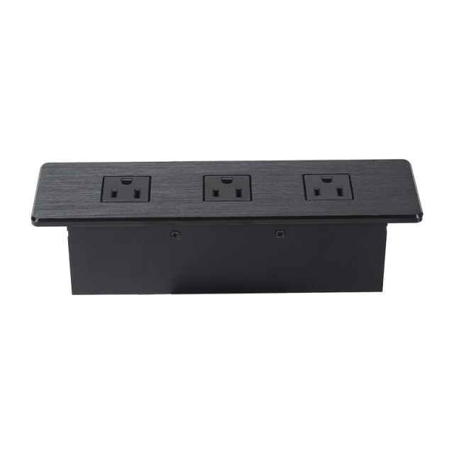 High Quality Flushed Desktop Recessed US Power Outlet