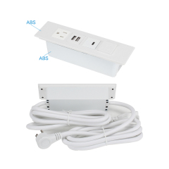 2 USB-A And 1 USB-C Charging US Desktop Recessed Socket With Switch