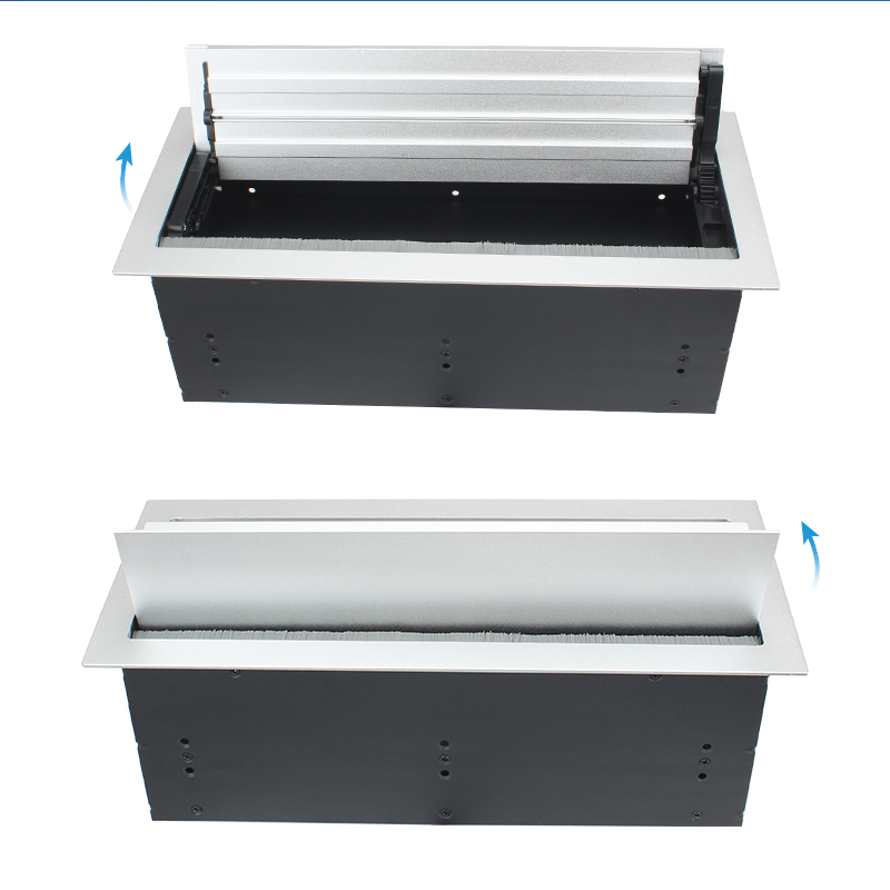 Universal Conference Double Flip Up Socket With 3 Universal Outlets