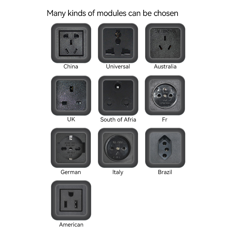 High Quality UK And Universal Outlets Socket With CAT6 For Family Furniture