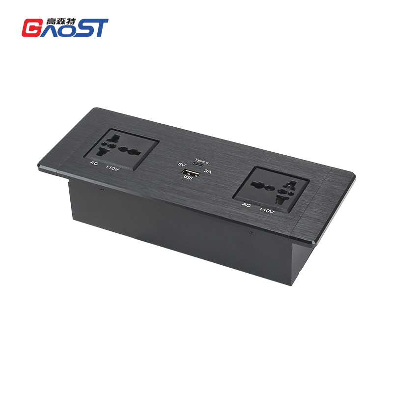 Universal Outlets Desktop Built in Socket With 1 USB-A/C Charging