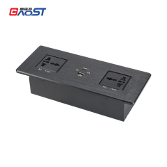 Universal Outlets Desktop Built in Socket With 1 USB-A/C Charging