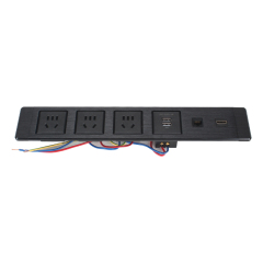 Multimedia Desktop China Outlets Recessed Power Socket With CAT6+HDMI+2 USB