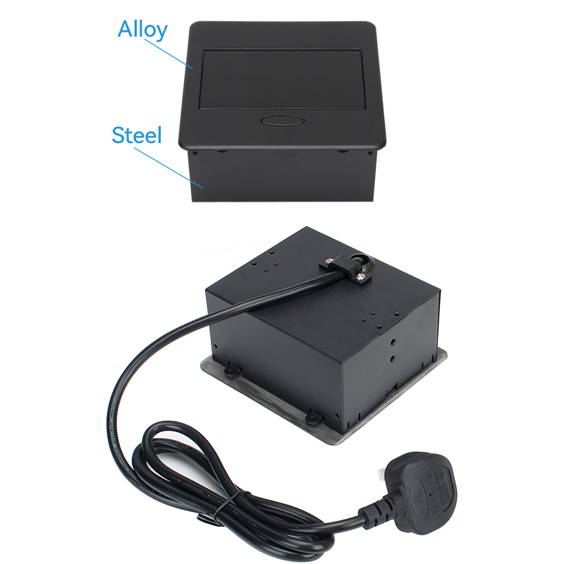 High Quality Desktop Pop Up Multi-functional Power Socket with 1 UK Outlet 2 USB-A