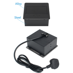 High Quality Desktop Pop Up Multi-functional Power Socket with 1 UK Outlet 2 USB-A