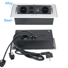 UL CUL Certified Desktop Pop Up Multi-functional Power Socket For Conference
