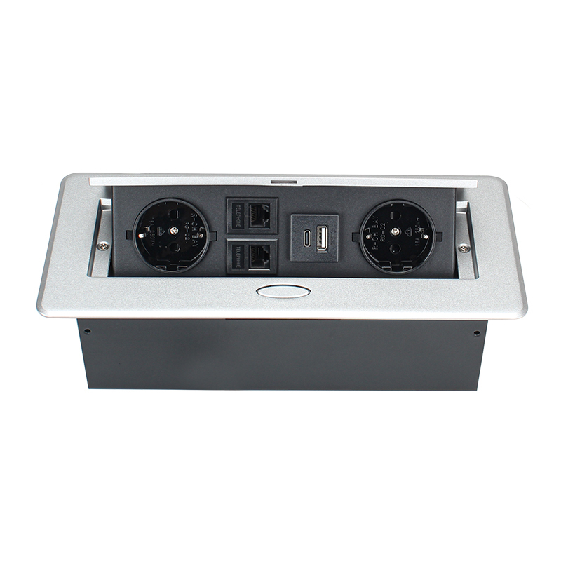 UL CUL Certified Desktop Pop Up Multi-functional Power Socket For Conference