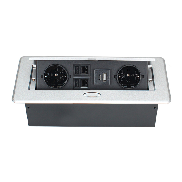 UL CUL Certified Desktop Pop Up Multi-functional Power Socket For Conference