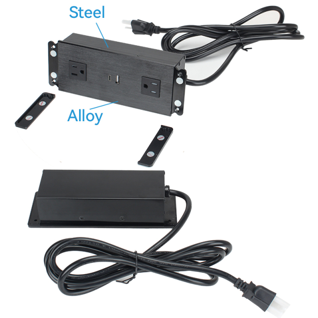 Hot Sale 65W Fast Charging Desktop Power Socket With 2 US Outlets