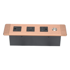 Desktop recessed In Alloy power Socket US Socket 2 US Outlets 1 USB-A&C With 1 Switch