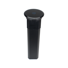 Kitchen Pneumatic Pop Up Socket With Speaker Tempered Glass Panel With Wireless Charging Elevate your kitchen experience with style and functionality