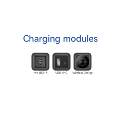 Kitchen Pneumatic Pop Up Socket With Speaker Tempered Glass Panel With Wireless Charging Elevate your kitchen experience with style and functionality