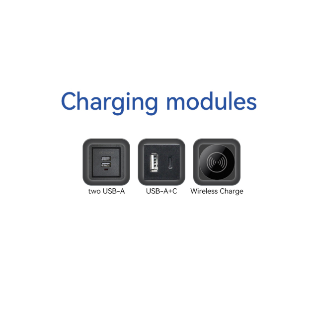 Kitchen Pneumatic Pop Up Socket With Speaker Tempered Glass Panel With Wireless Charging Elevate your kitchen experience with style and functionality