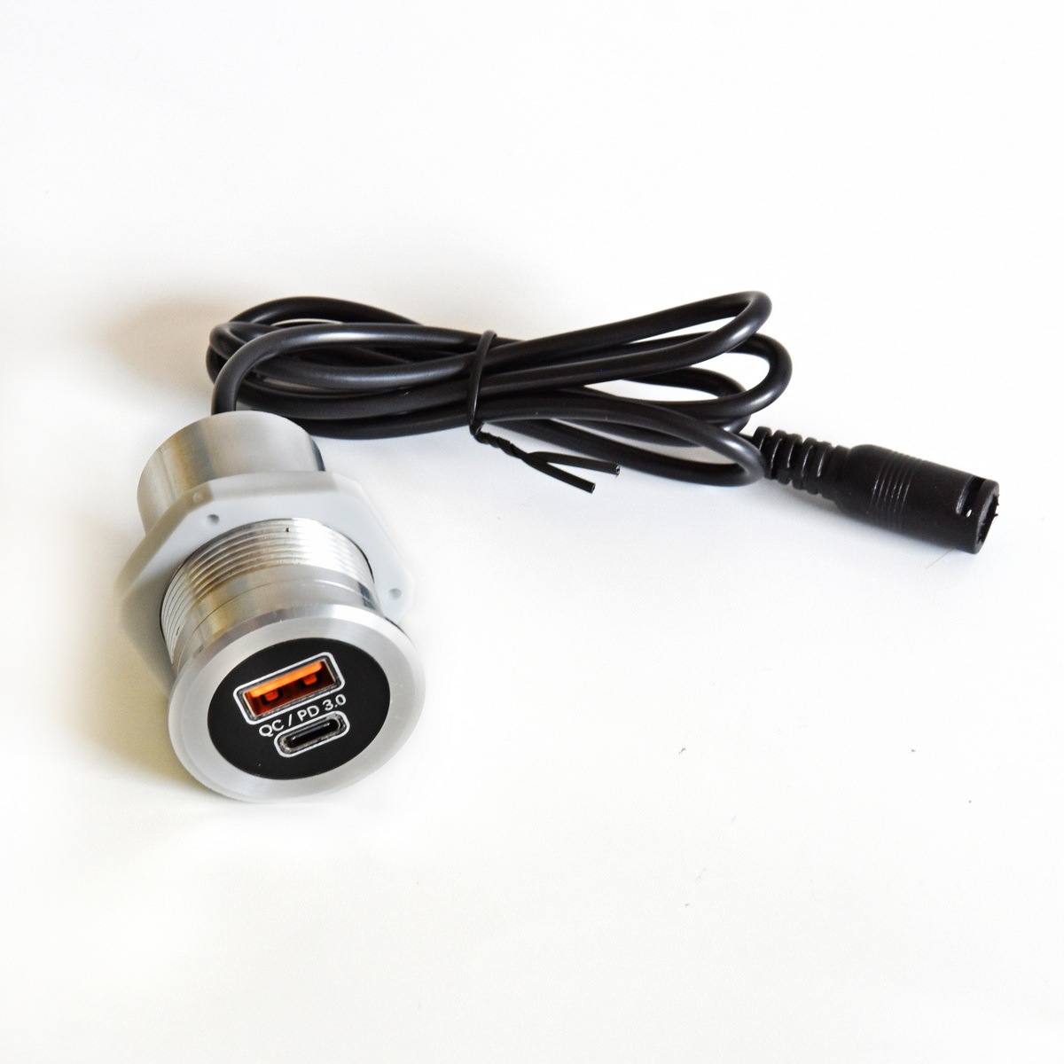Round USB Charger USB-A&C QC3.0 For Sofa