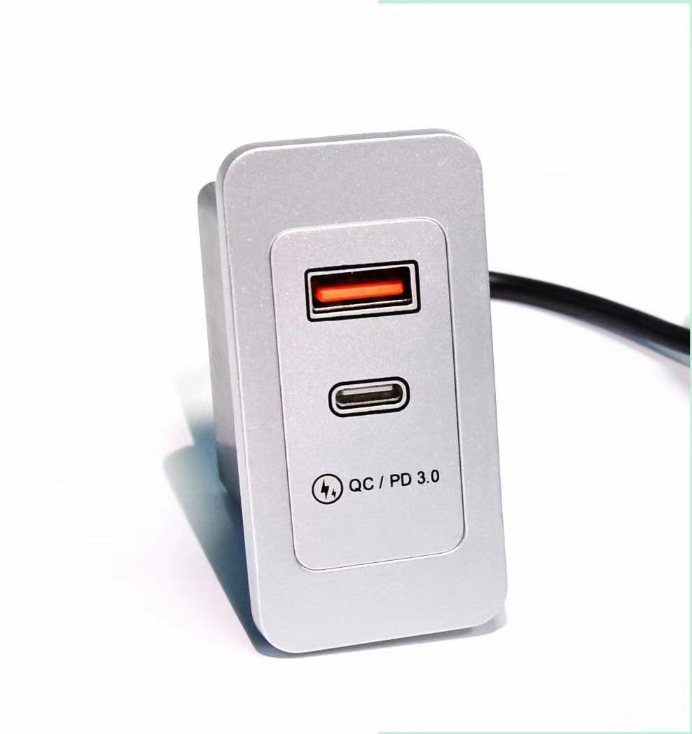 Square Sofa USB-A&C Charger QC/PD 3.0
