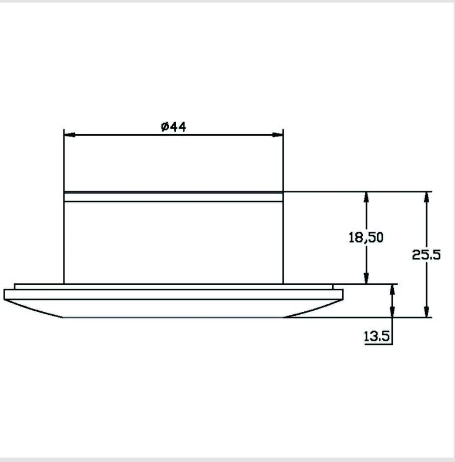 Round Sofa Charger With 2 USB-A Easy To Install On Your Sofa