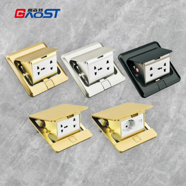 pop up universal power outlet desktop socket hidden floor electrical socket pop up socket
