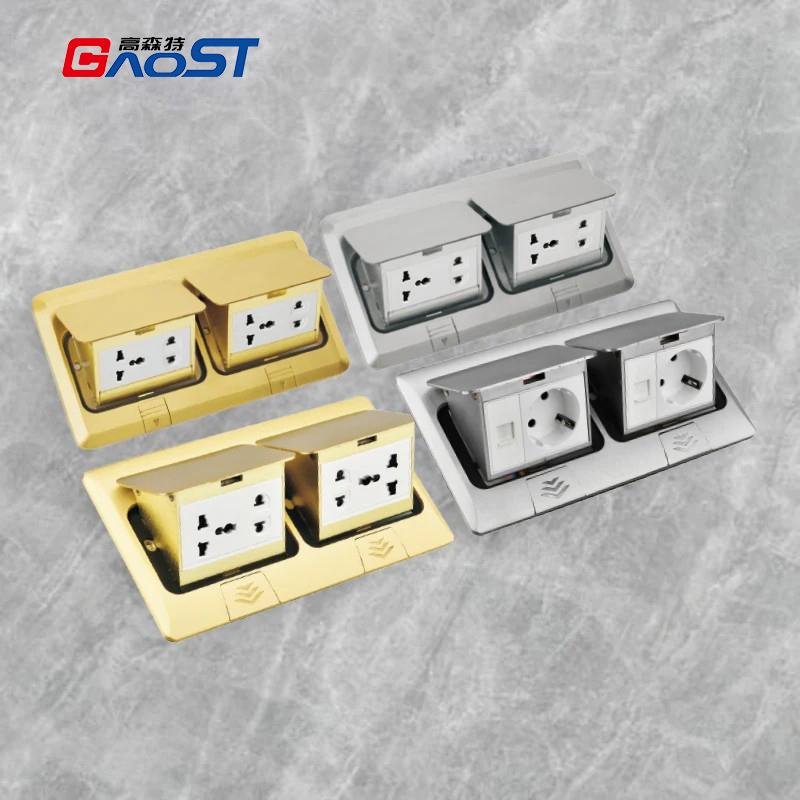 pop up universal power outlet desktop socket hidden floor electrical socket pop up socket
