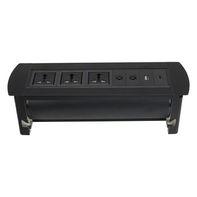 Manual Rotary Socket Power Customized Modules Easy To Install On Desktop And Furniture