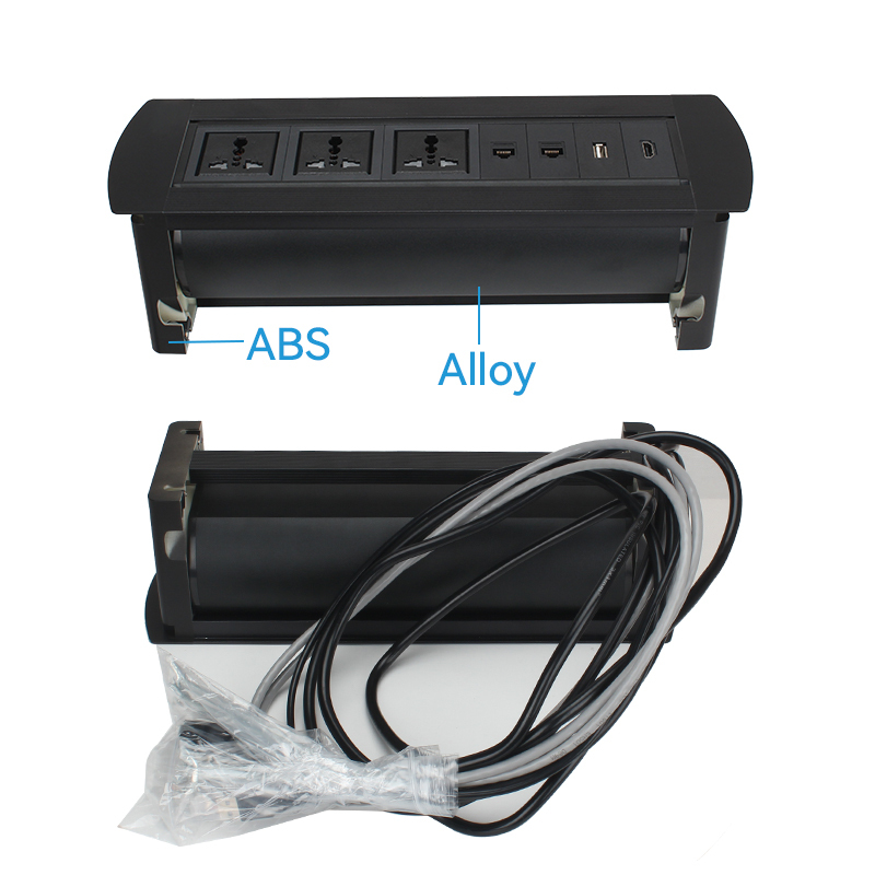 Manual Rotary Socket Power Customized Modules Easy To Install On Desktop And Furniture