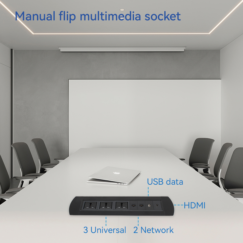 Manual Rotary Socket Power Customized Modules Easy To Install On Desktop And Furniture