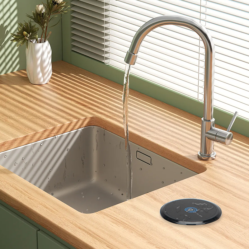 Kitchen Pop Up Power Socket Pneumatic Pop Up Socket With QI Charging Panel BT Speaker