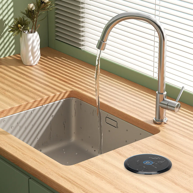 Kitchen Pop Up Power Socket Pneumatic Pop Up Socket With QI Charging Panel BT Speaker