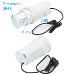 Round Pneumatic Pop Up Power Socket Schuko Outlets USB Charging and Wireless Charging hole 120mm