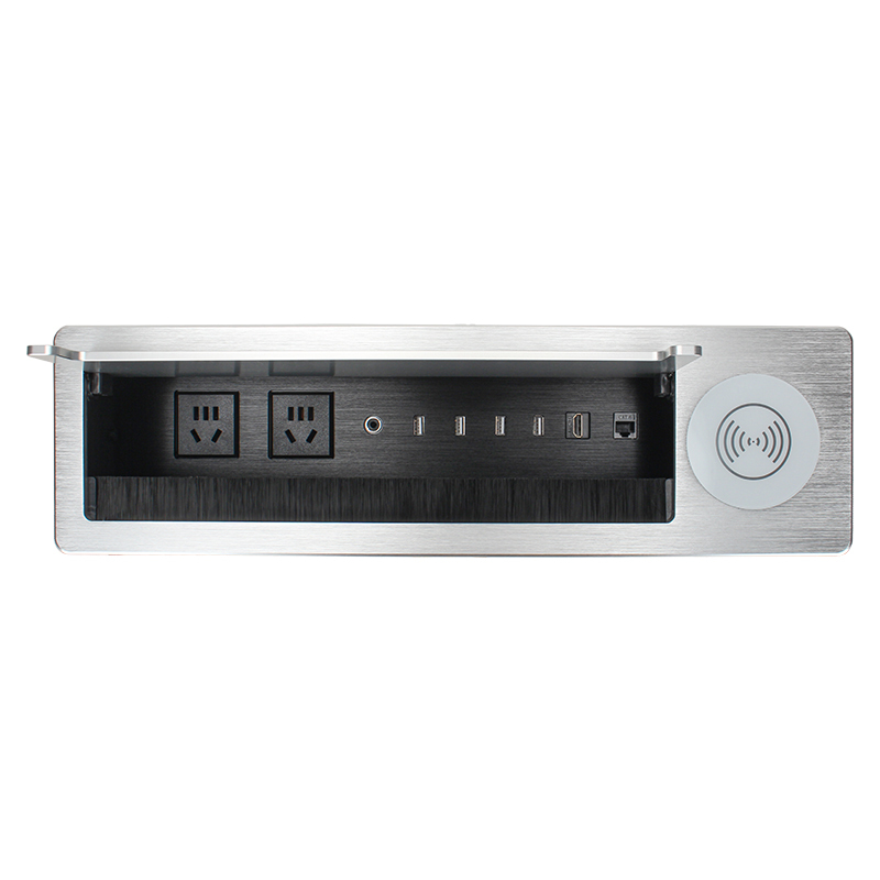Wholesale 2 AC Ways Flip Up Mutifunctional Power Socket with AUDIO，USB ，HDMI and CAT6 port