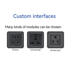 Wholesale Power Socket 1 AC 1 USB-A+C Charging Alloy Cover