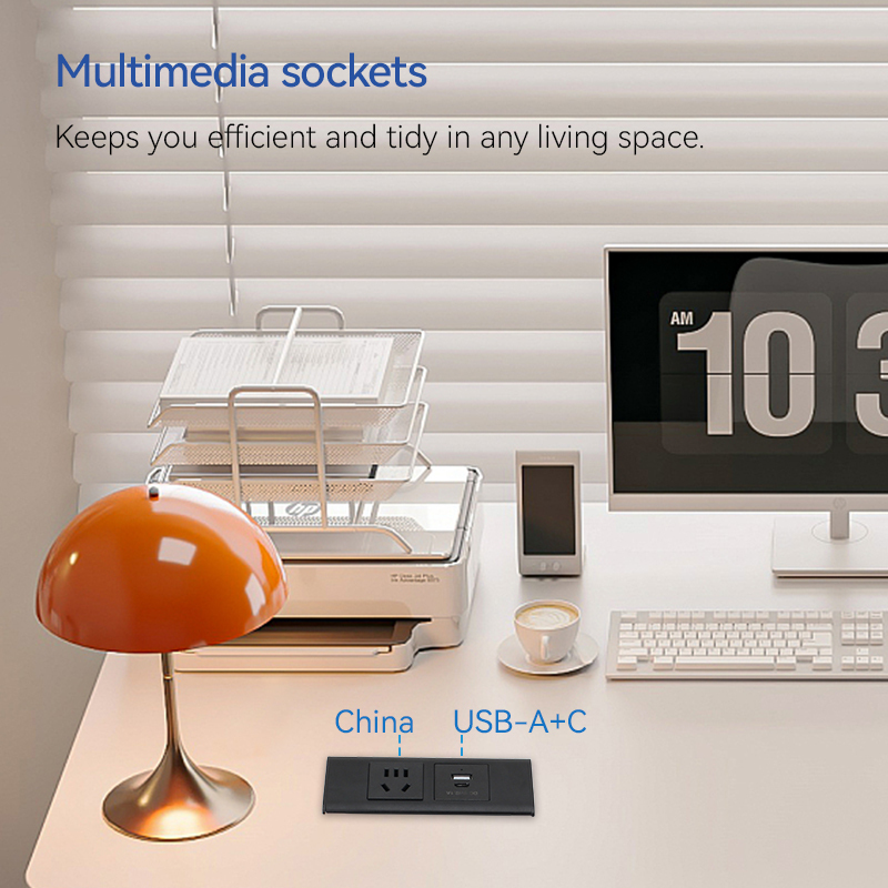 Wholesale Power Socket 1 AC 1 USB-A+C Charging Alloy Cover