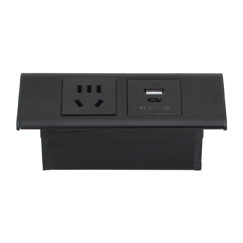 Wholesale Power Socket 1 AC 1 USB-A+C Charging Alloy Cover